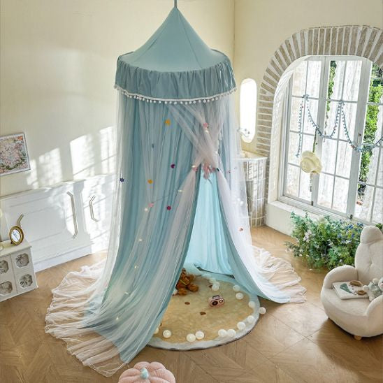 CIEL DE LIT PRINCESSE ROSE VERT | ROYAUME FÉERIQUE™
