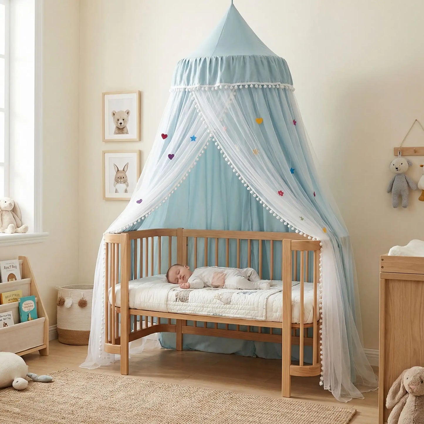 CIEL DE LIT PRINCESSE ROSE VERT | ROYAUME FÉERIQUE™