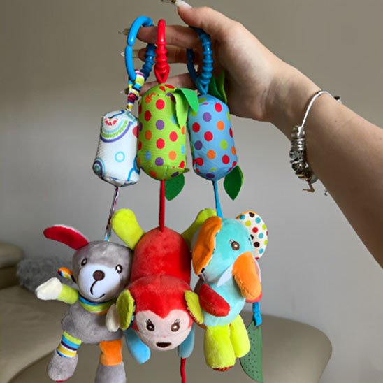 hochet bebe sensoriel multicolore