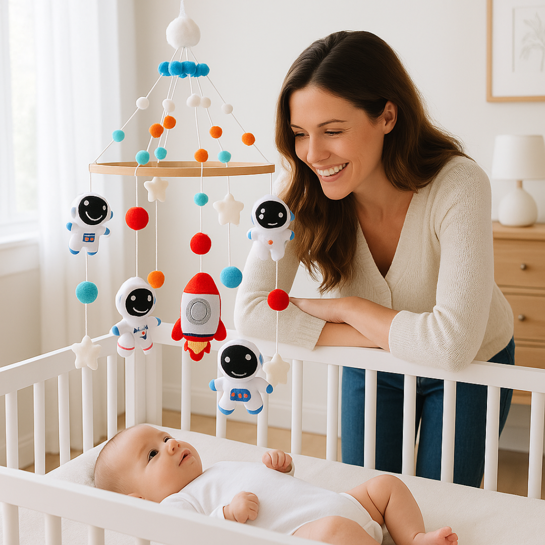 mobile bebe decoration chambre bebe espace