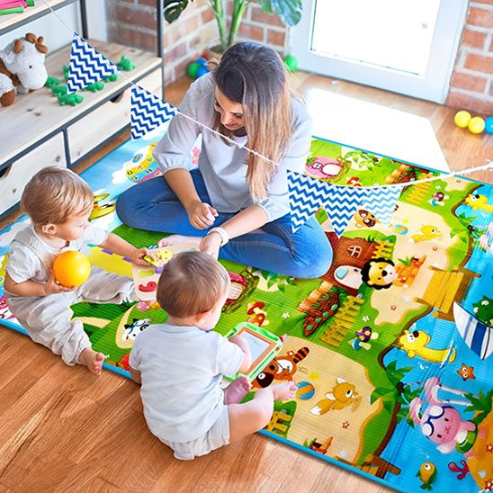 tapis d'éveil la reconnaissance des formes