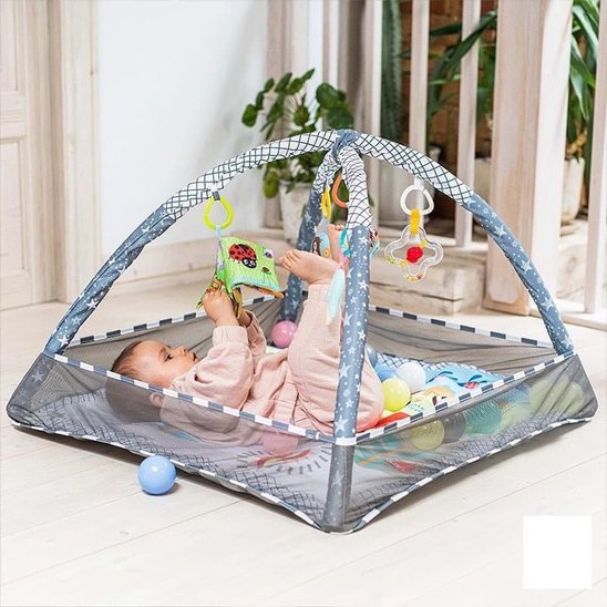 tapis d'éveil pour bebe gris 