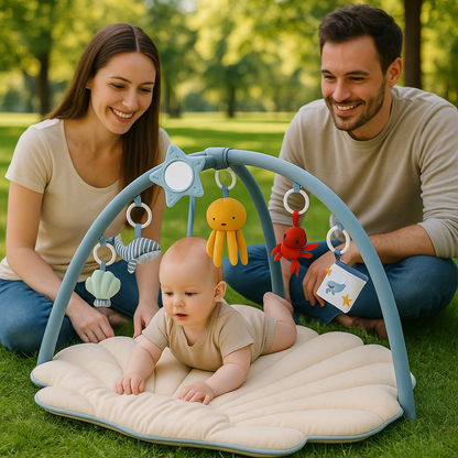 tapisd deveil bebe avec papa et maman