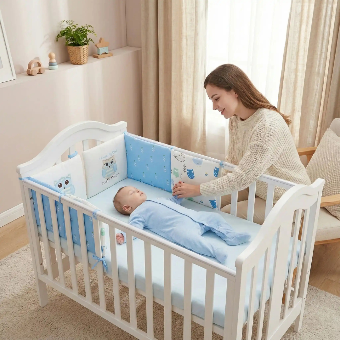tour de lit bebe rembourrage doux pour un sommeil paisible