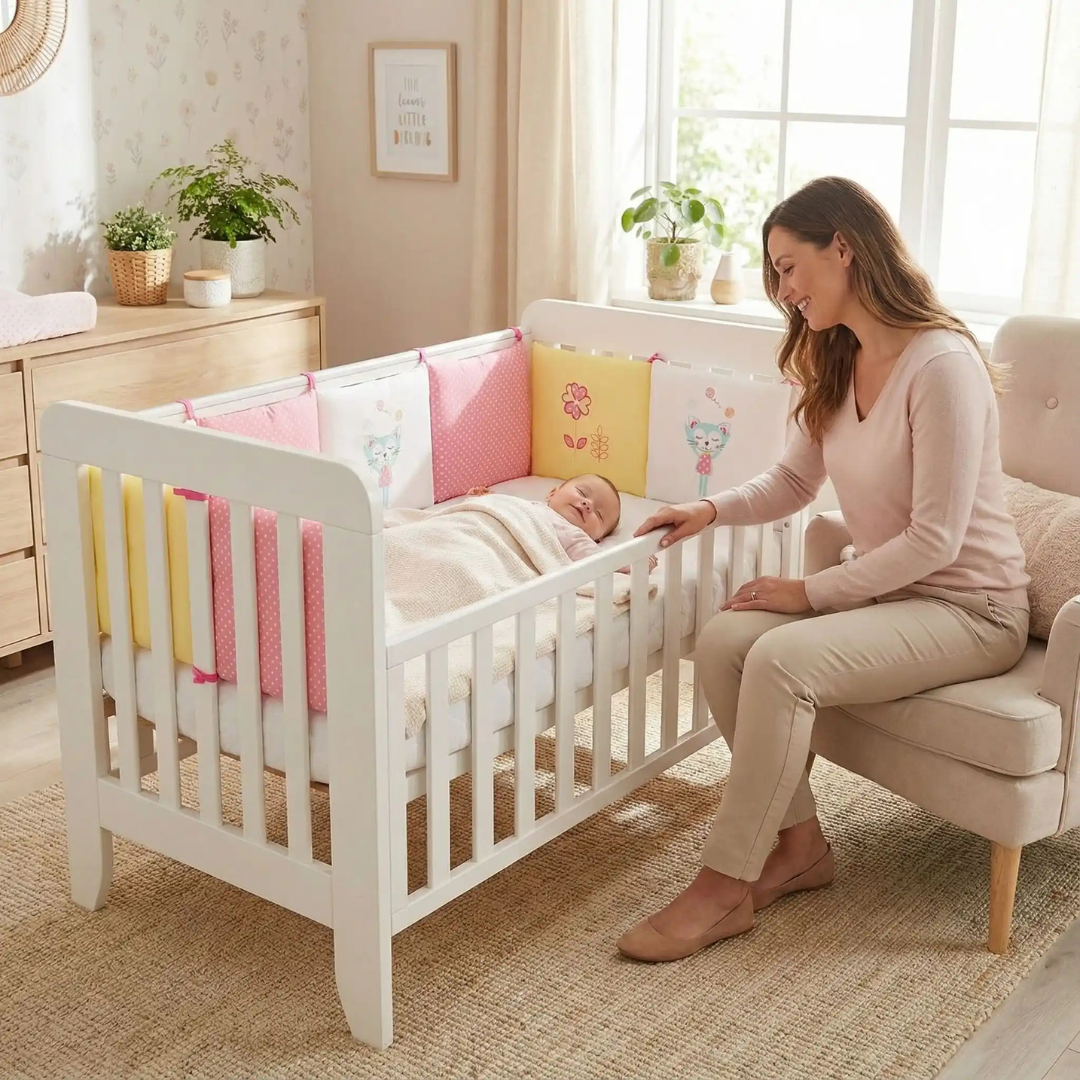 tour de lit bebe securite et confort tout autour du berceau