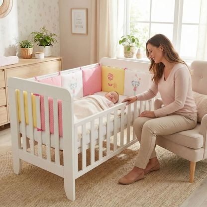 tour de lit bebe securite et confort tout autour du berceau