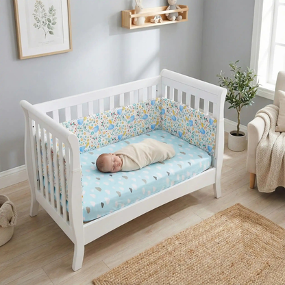 tour de lit pour bebe apporte une decoration elegante enfantine