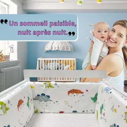 tour de lit pour bebe motif dinosaur confortable