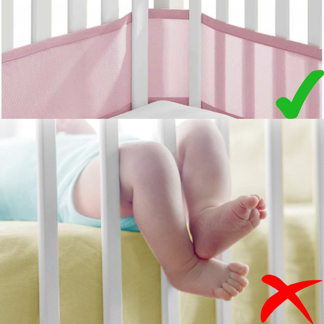 tour de lit respirant rose protege bebe