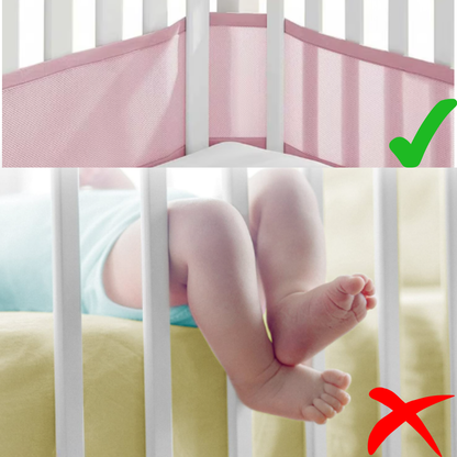tour de lit respirant rose protege bebe