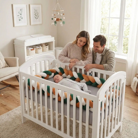 tour de lit tresse cocon tresse pense pour bebe