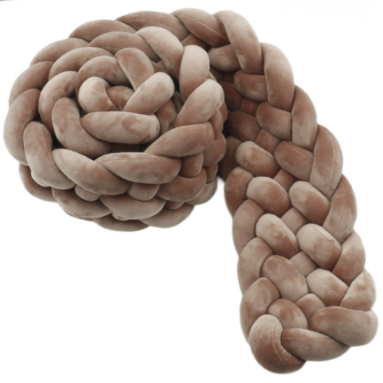 tresse de lit moelleux pour des nuits sereines maron